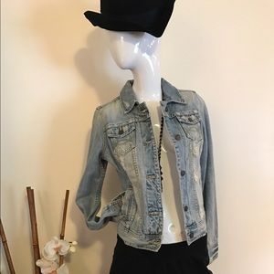 Distressed Denim jacket by A&F